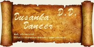 Dušanka Dancer vizit kartica
